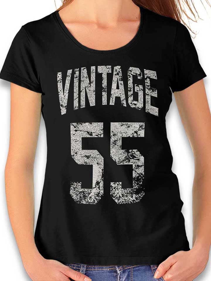 Vintage 1955 Damen T-Shirt schwarz L
