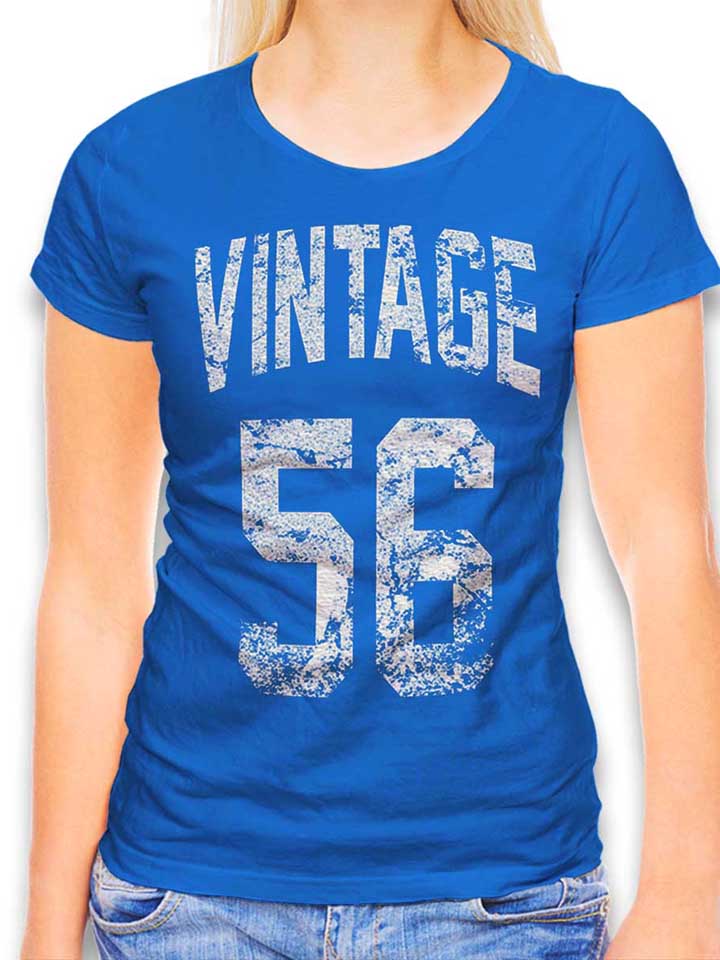 Vintage 1956 Damen T-Shirt royal L