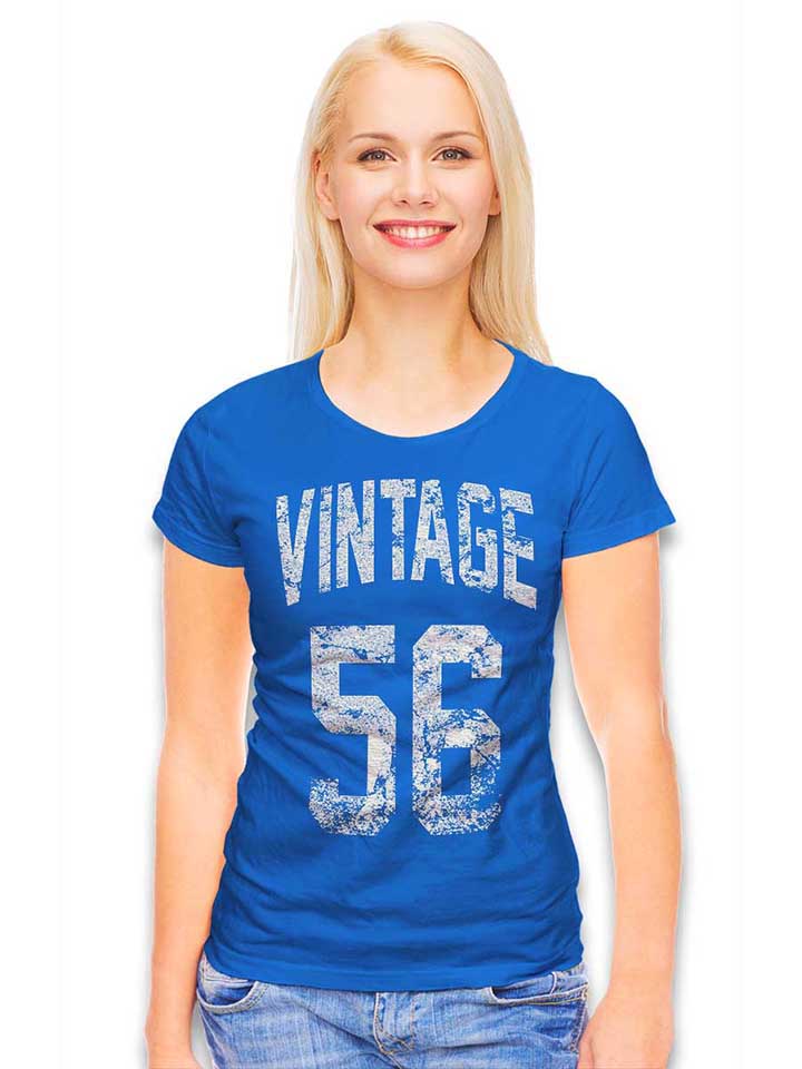 vintage-1956-damen-t-shirt royal 2