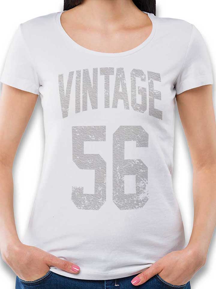 Vintage 1956 Damen T-Shirt weiss L