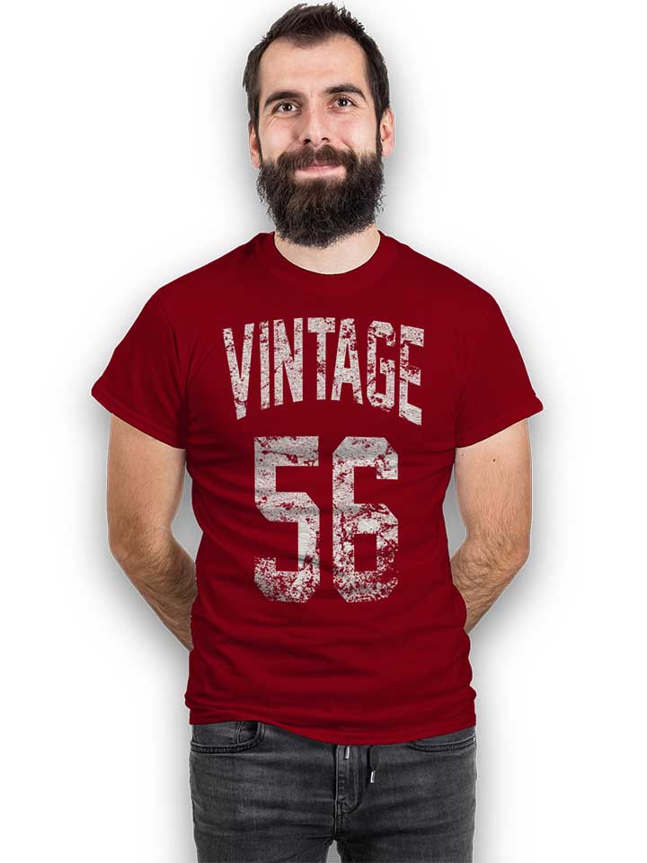 vintage-1956-t-shirt bordeaux 2