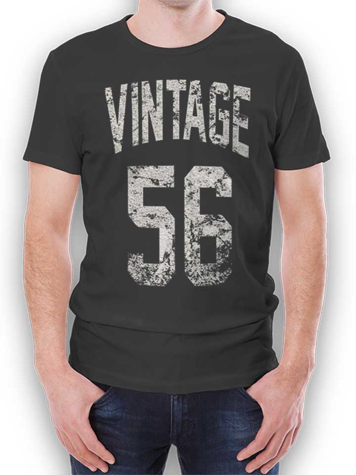 Vintage 1956 T-Shirt dunkelgrau L