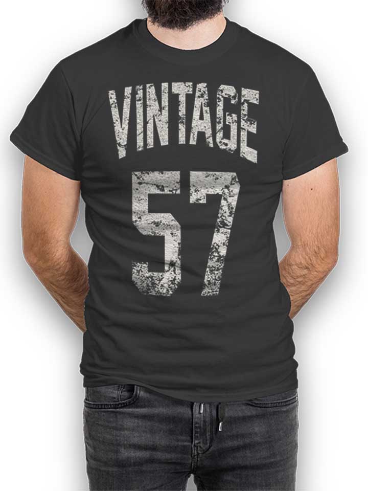 Vintage 1957 T-Shirt dunkelgrau L