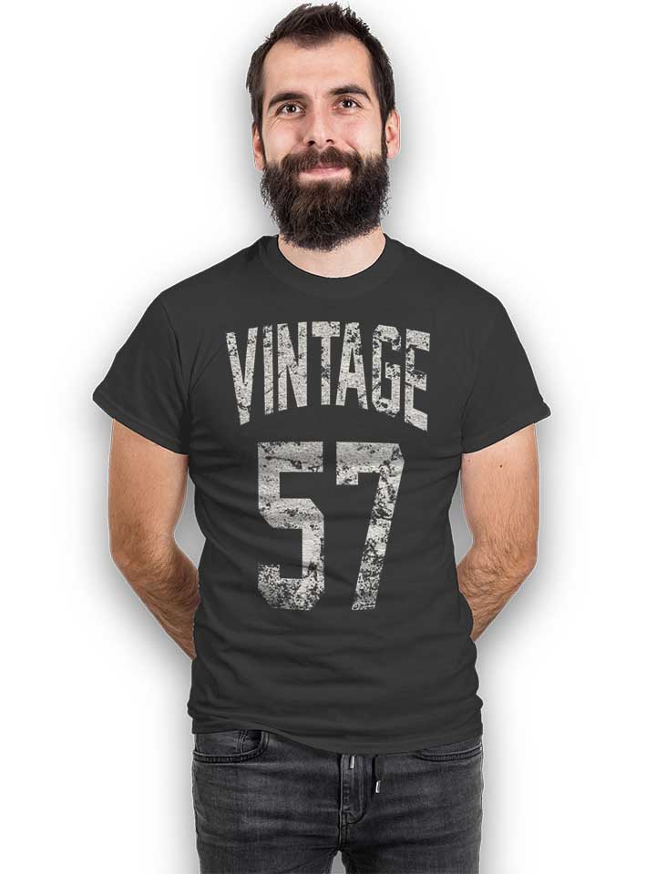 vintage-1957-t-shirt dunkelgrau 2