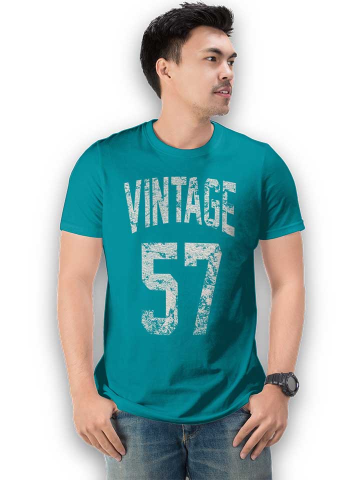 vintage-1957-t-shirt tuerkis 2