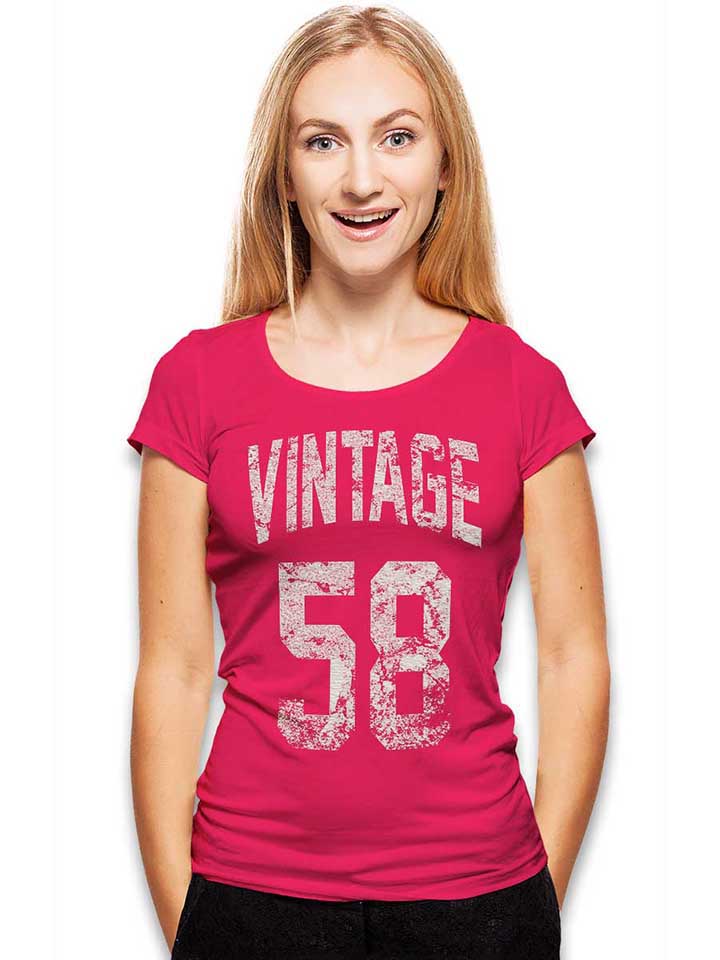 vintage-1958-damen-t-shirt fuchsia 2