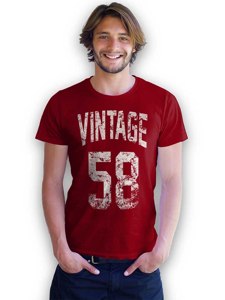 vintage-1958-t-shirt bordeaux 2