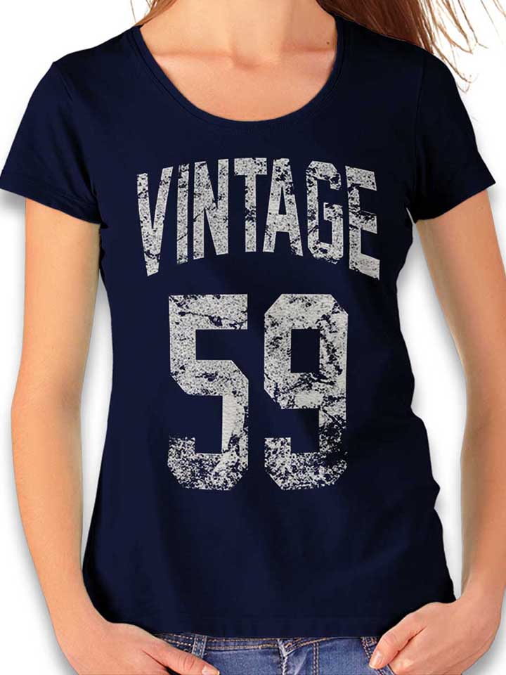 Vintage 1959 Womens T-Shirt deep-navy L