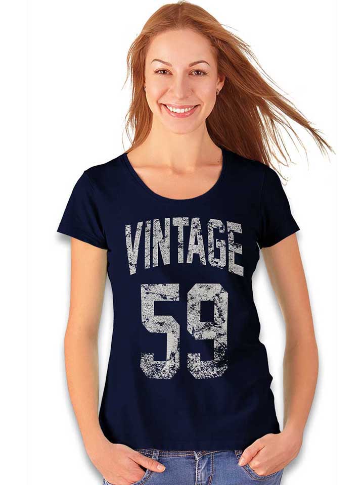 vintage-1959-damen-t-shirt dunkelblau 2