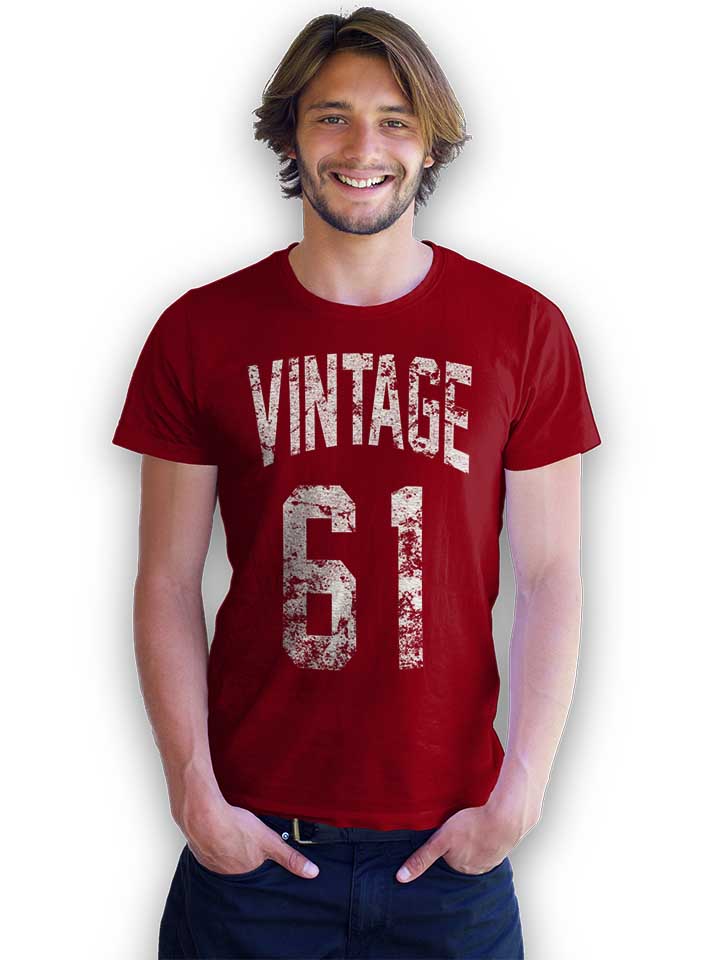 vintage-1961-t-shirt bordeaux 2