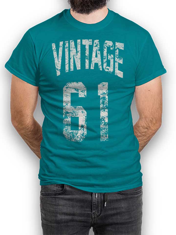 Vintage 1961 T-Shirt tuerkis L