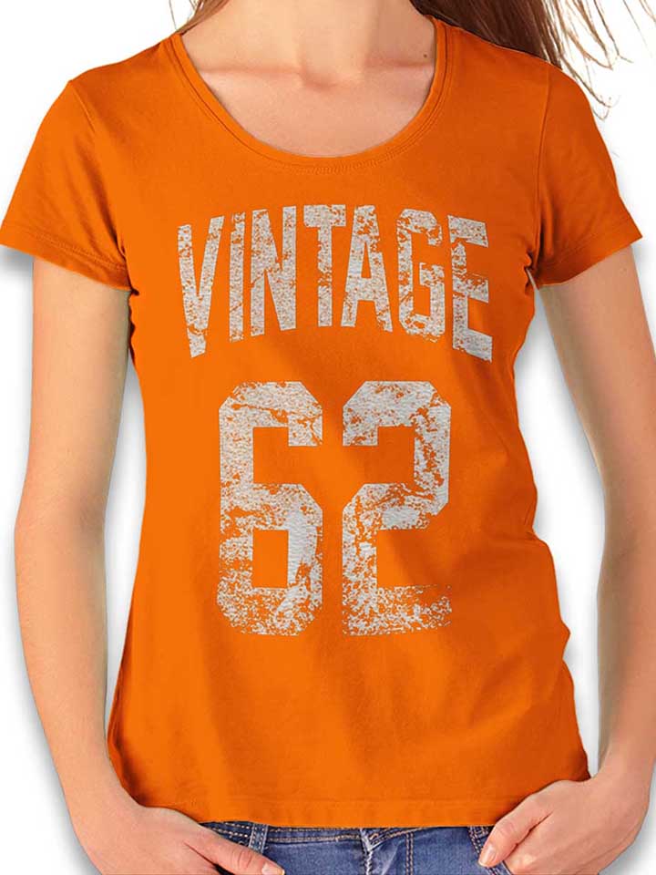 Vintage 1962 Womens T-Shirt orange L
