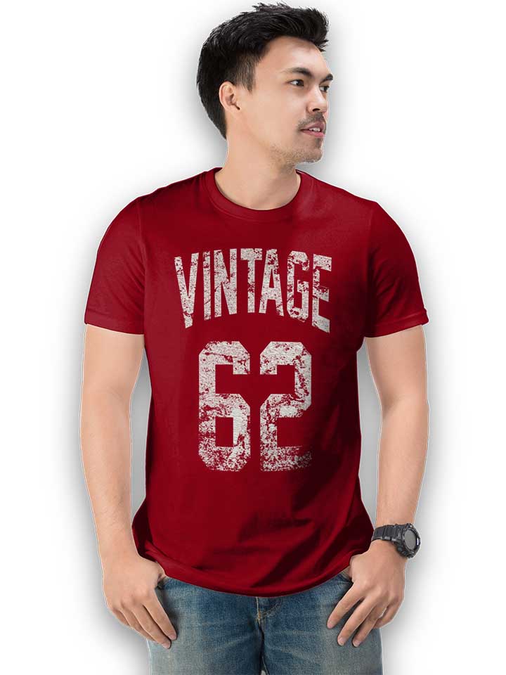 vintage-1962-t-shirt bordeaux 2