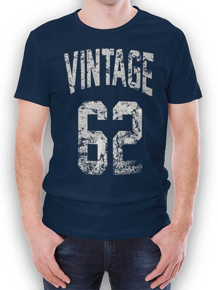 Vintage 1962 T-Shirt dunkelblau L