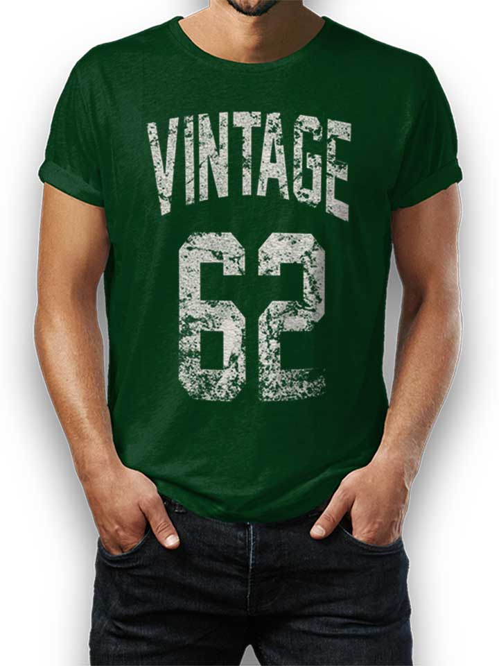 Vintage 1962 T-Shirt dunkelgruen L
