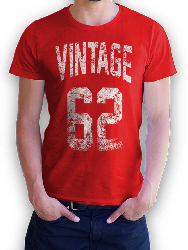Vintage 1962 Camiseta rojo L