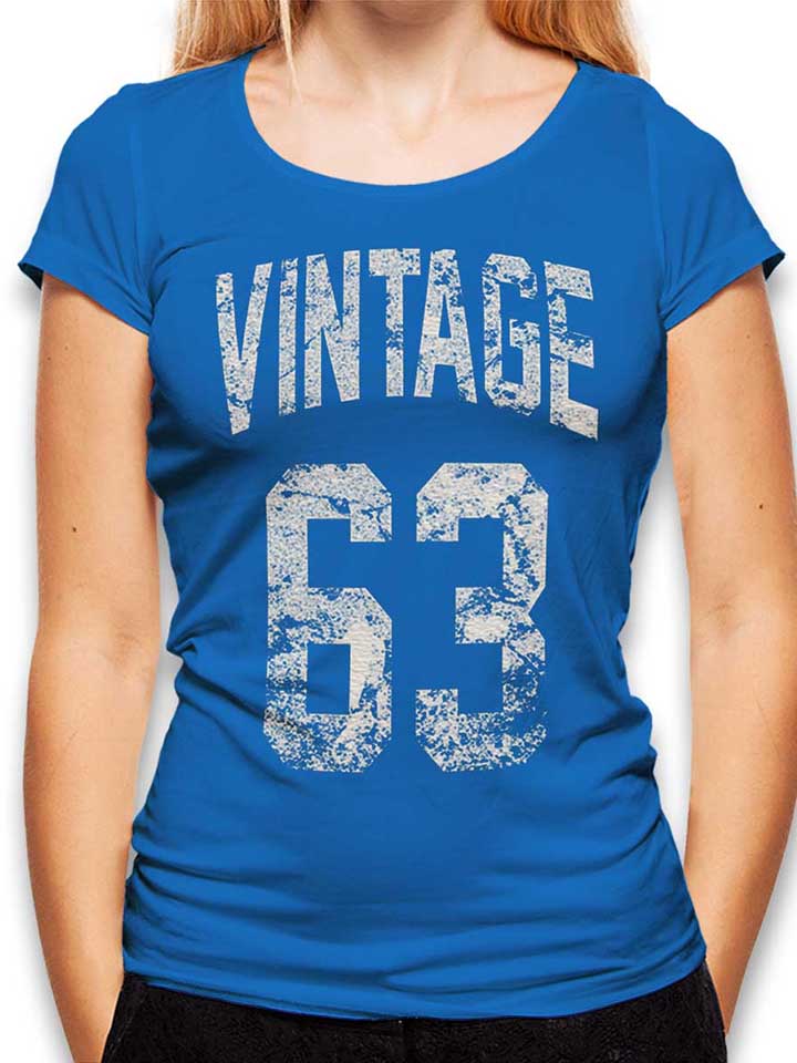 Vintage 1963 Damen T-Shirt royal L
