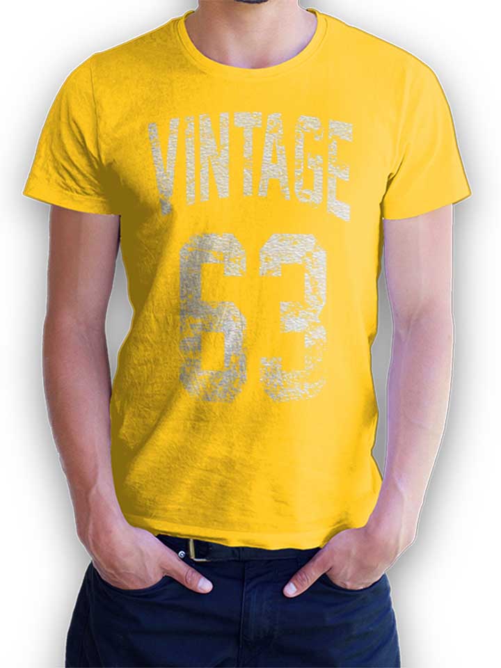 Vintage 1963 T-Shirt gelb L