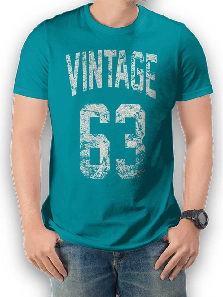 Vintage 1963 T-Shirt turchese L