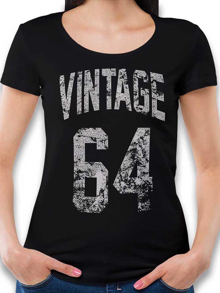 vintage-1964-damen-t-shirt schwarz 1