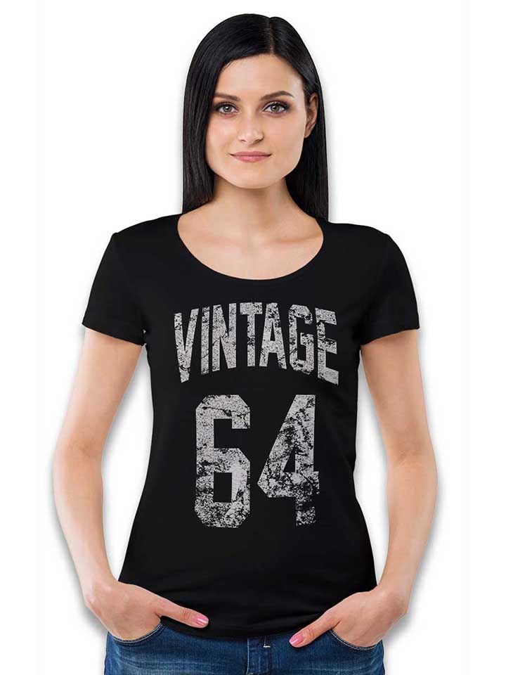 vintage-1964-damen-t-shirt schwarz 2