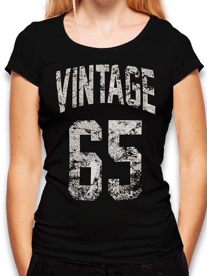Vintage 1965 Damen T-Shirt schwarz L