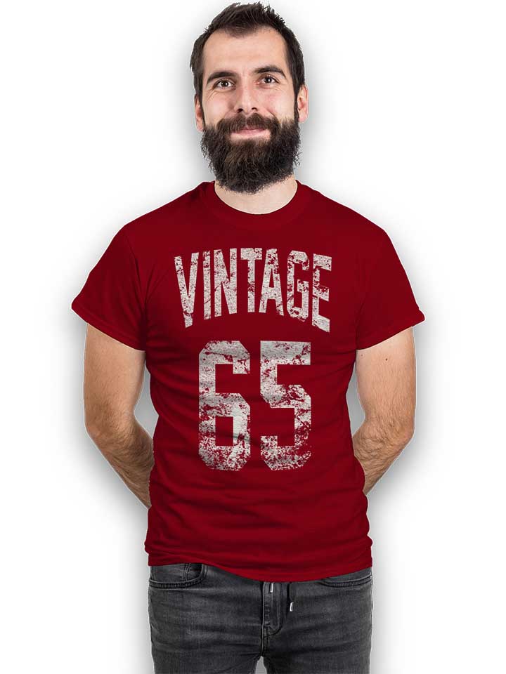 vintage-1965-t-shirt bordeaux 2