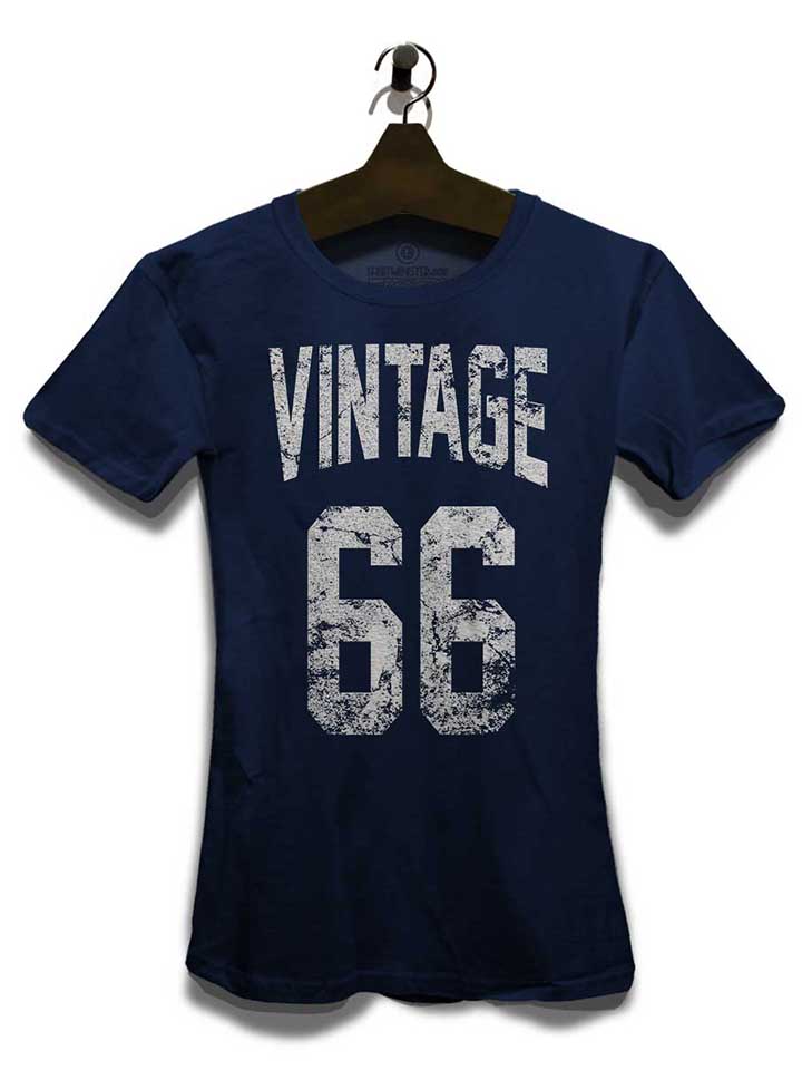 vintage-1966-damen-t-shirt dunkelblau 3