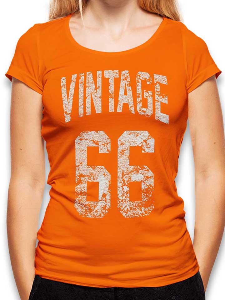 Vintage 1966 Damen T-Shirt orange L