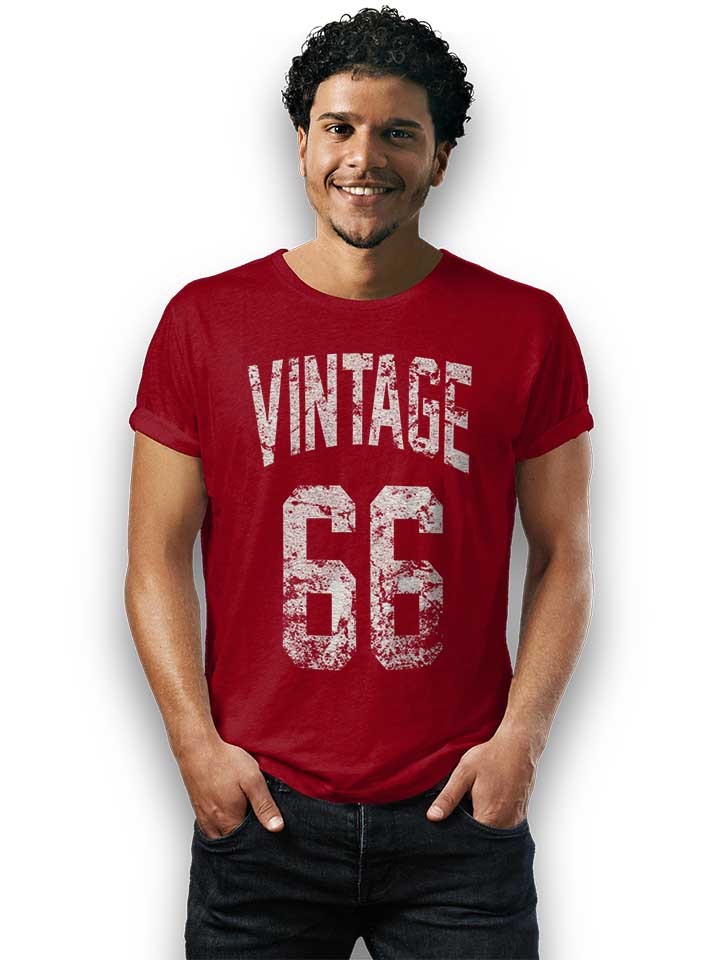 vintage-1966-t-shirt bordeaux 2