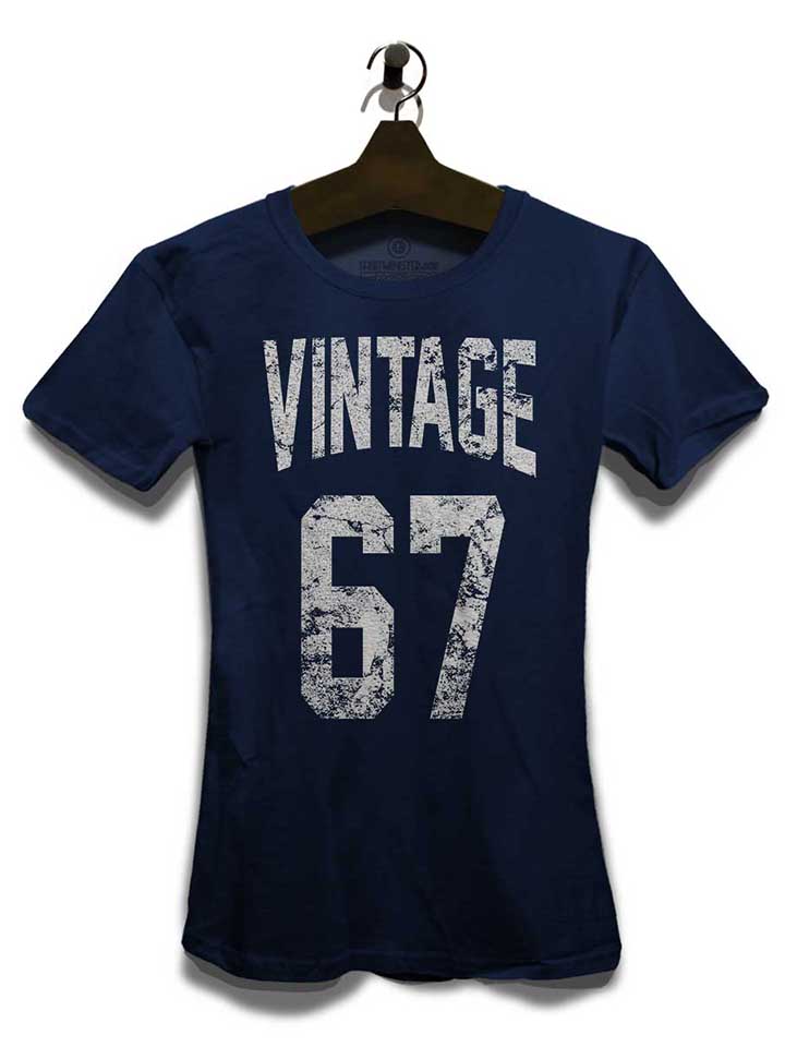 vintage-1967-damen-t-shirt dunkelblau 3