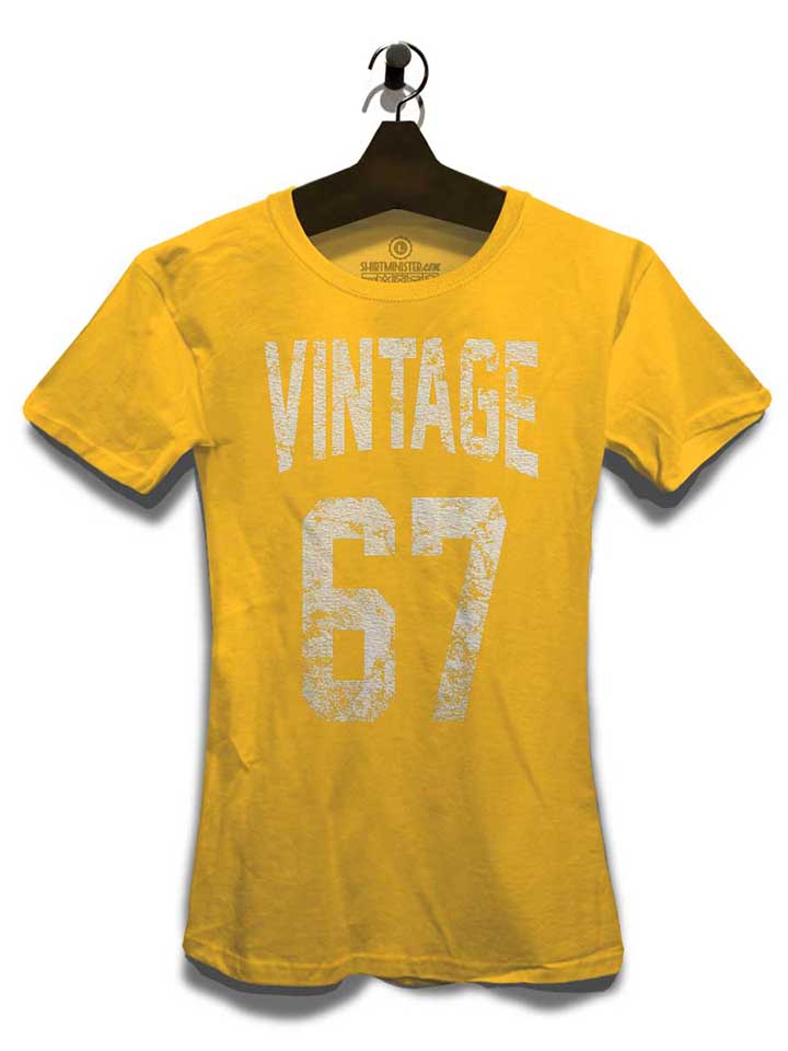 vintage-1967-damen-t-shirt gelb 3