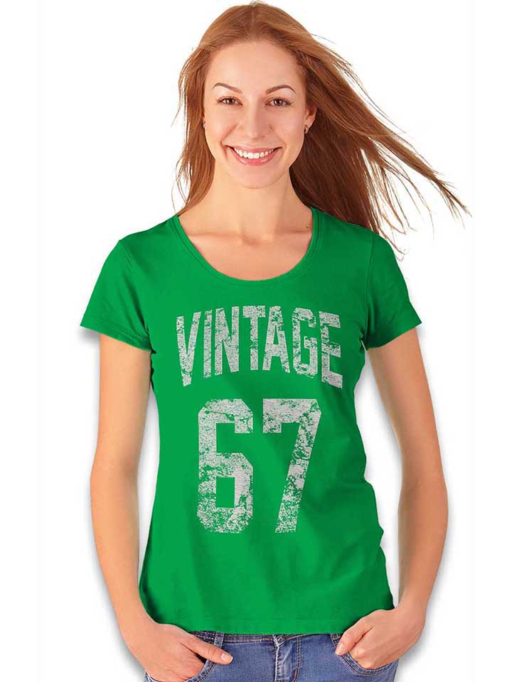 vintage-1967-damen-t-shirt gruen 2