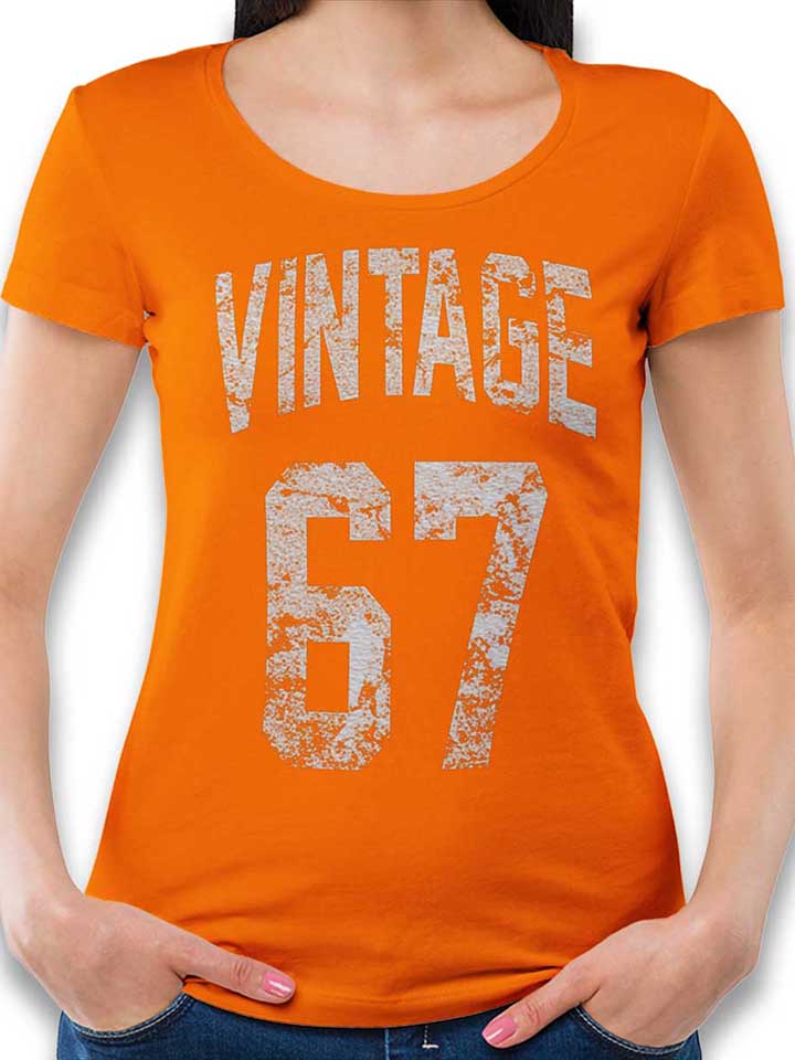 vintage-1967-damen-t-shirt orange 1