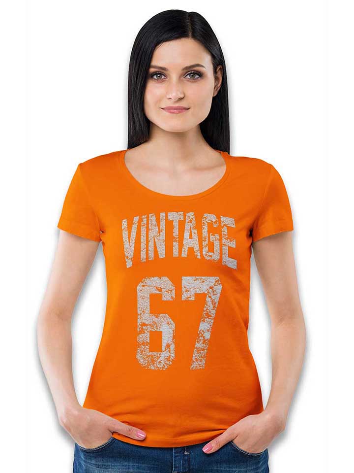vintage-1967-damen-t-shirt orange 2