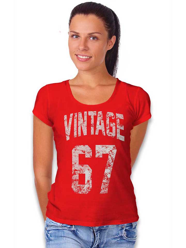 vintage-1967-damen-t-shirt rot 2