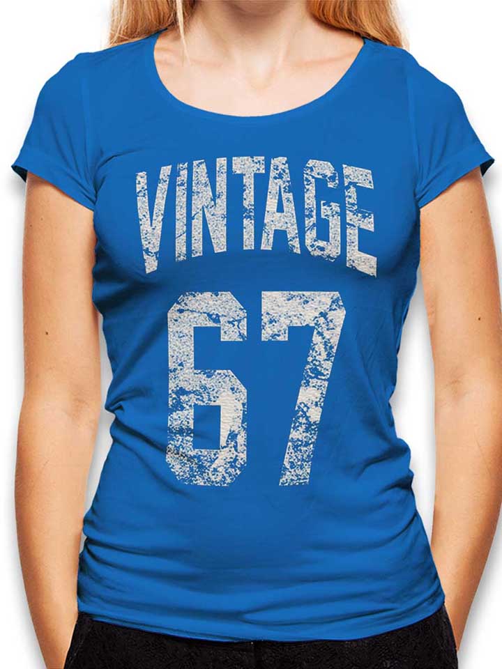 Vintage 1967 Damen T-Shirt royal L