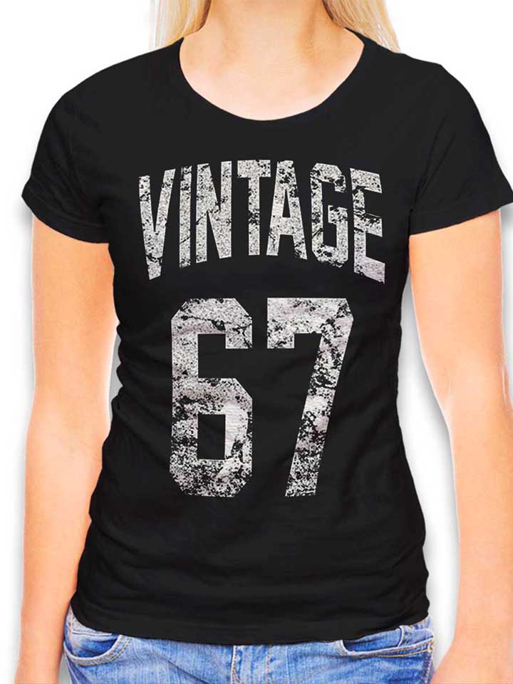 vintage-1967-damen-t-shirt schwarz 1