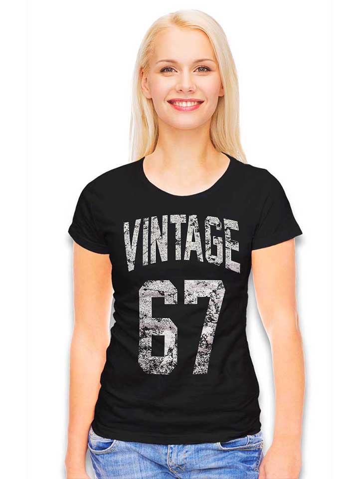 vintage-1967-damen-t-shirt schwarz 2