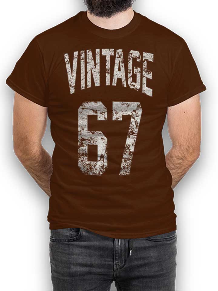 Vintage 1967 Camiseta marrn L