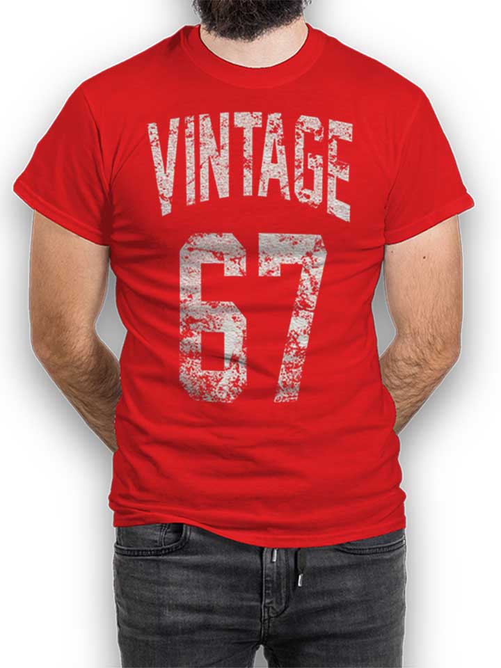 Vintage 1967 T-Shirt rosso L