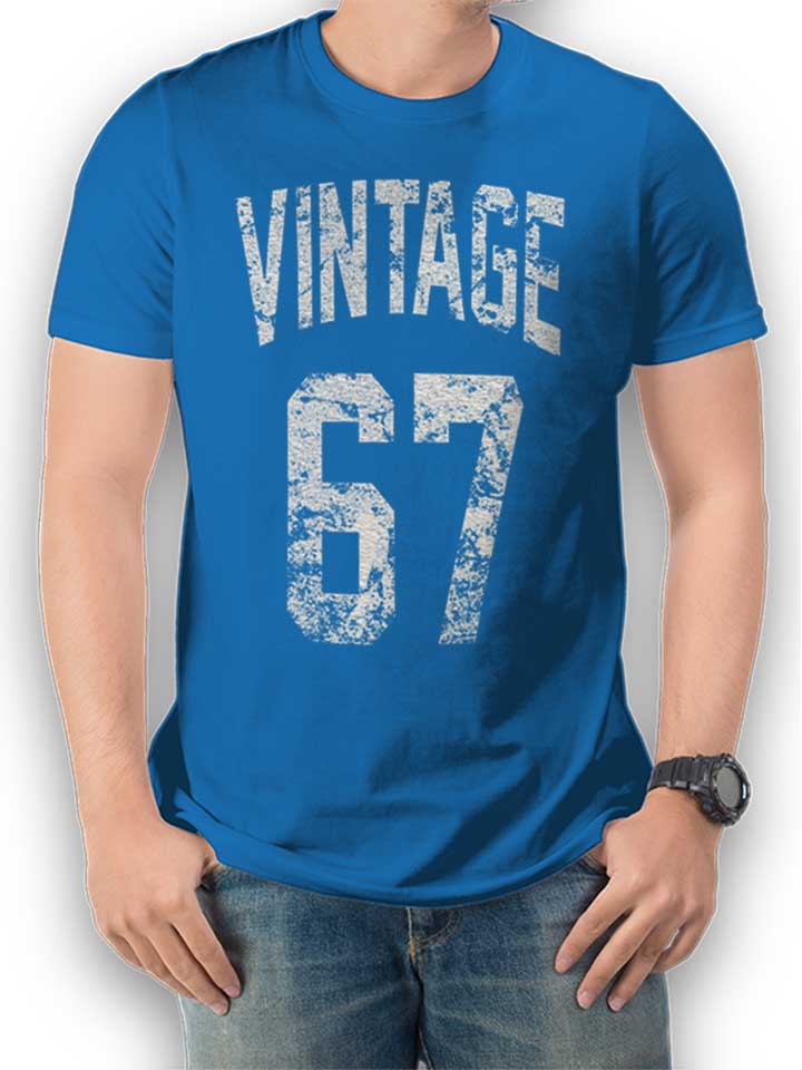 Vintage 1967 T-Shirt blu-royal L
