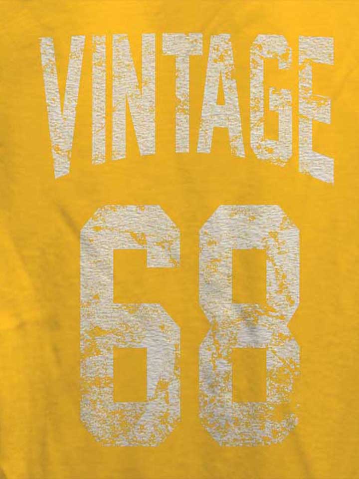 vintage-1968-damen-t-shirt gelb 4