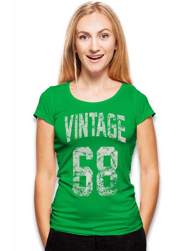 vintage-1968-damen-t-shirt gruen 2