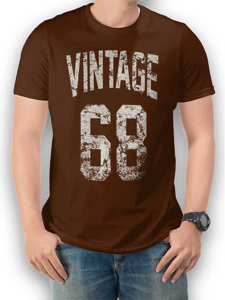 Vintage 1968 Camiseta marrn L
