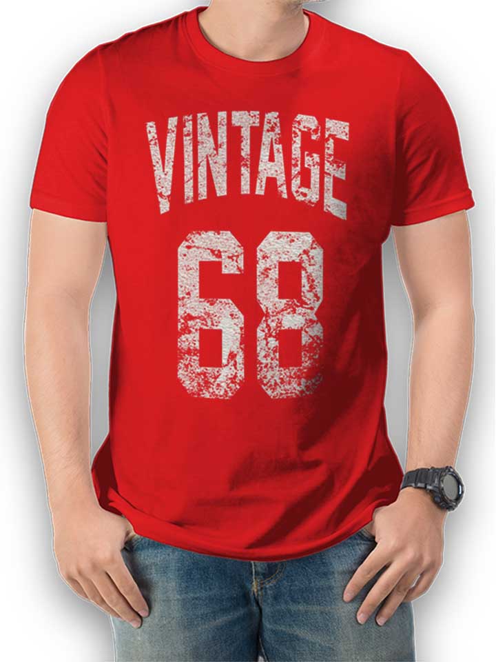 Vintage 1968 Camiseta rojo L