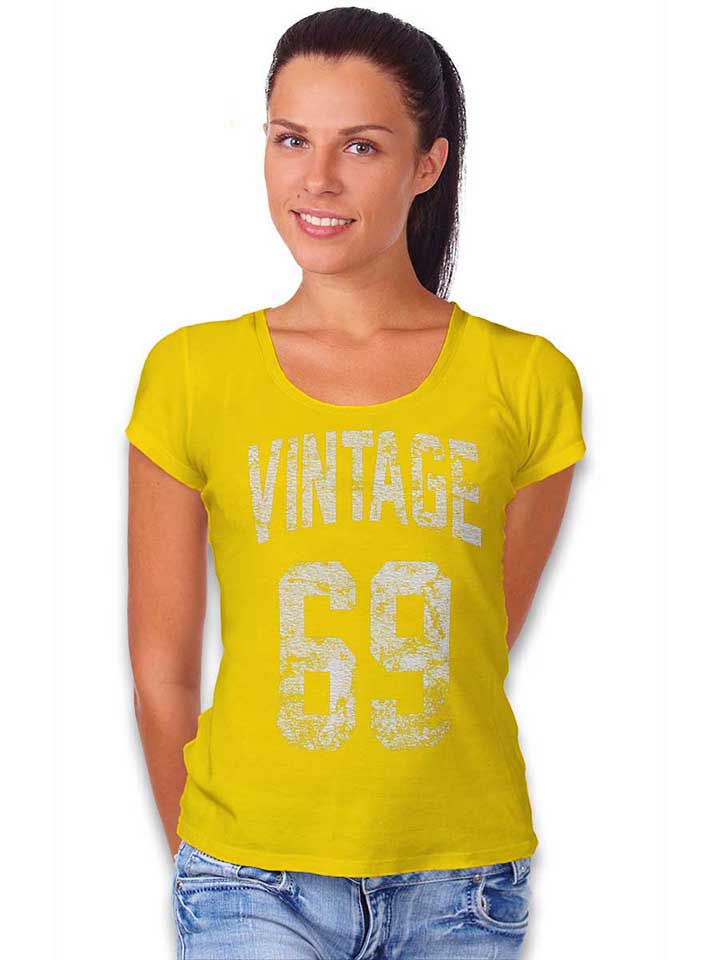 vintage-1969-damen-t-shirt gelb 2