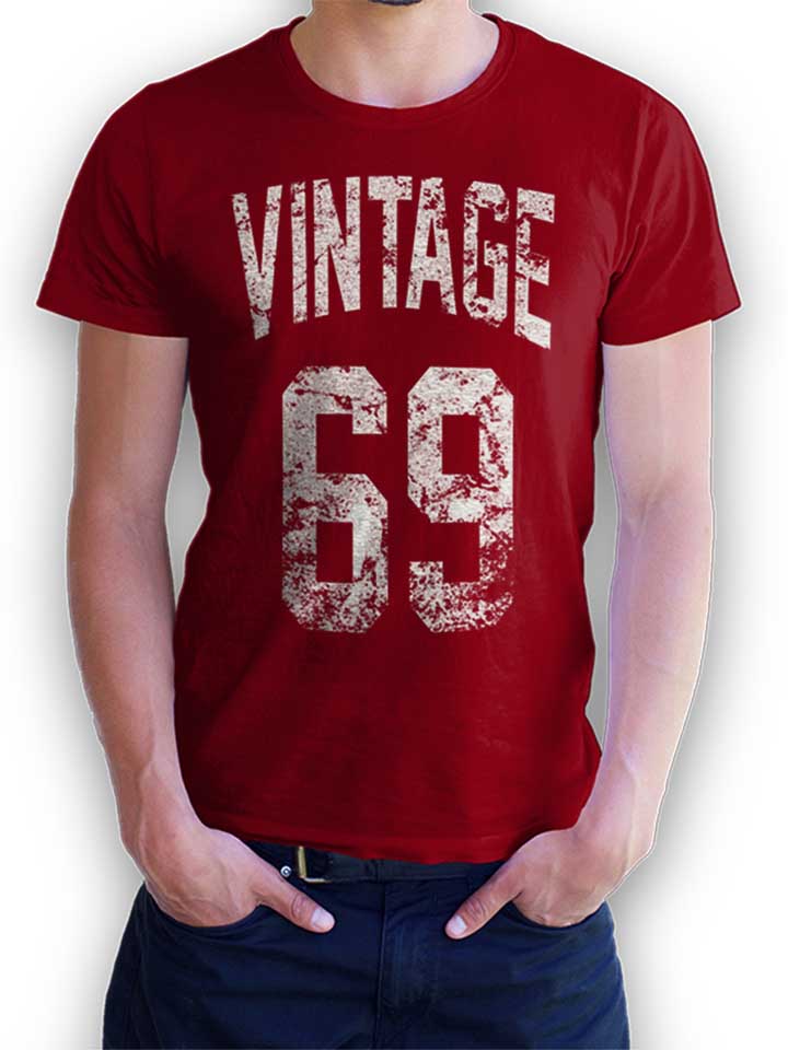 vintage-1969-t-shirt bordeaux 1