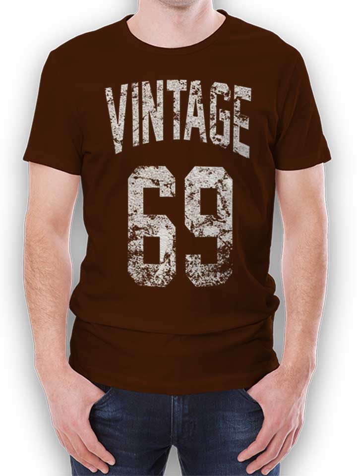 Vintage 1969 T-Shirt marrone L