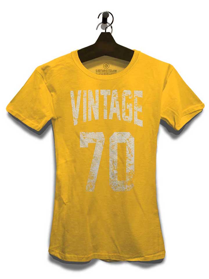 vintage-1970-damen-t-shirt gelb 3